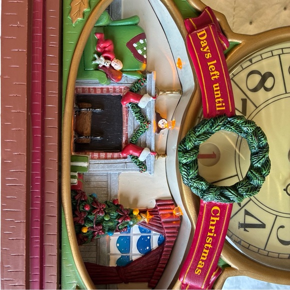 RARE 2007 AVON MUSICAL ADVENT DAYS LEFT UNTIL CHRISTMAS MANTLE CLOCK WORKS! - Picture 9 of 9
